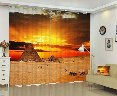 Pyramid curtain Egypt