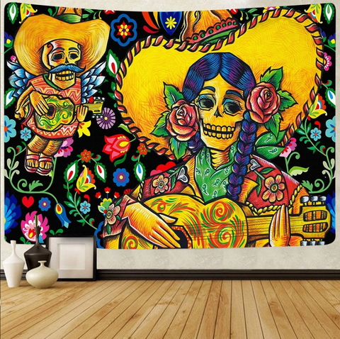 Day of the Dead wall tapestry
