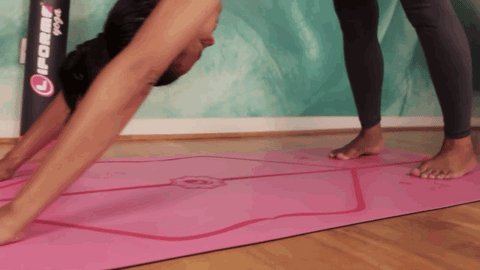 Yoga Mat with lines - The Happy Mind Store