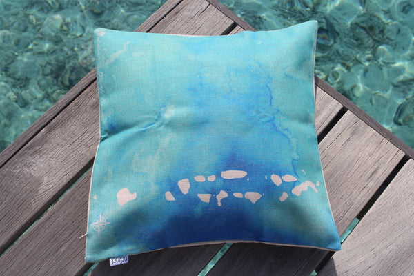 IB Raaje Map cushion