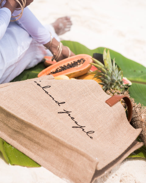 Island People bag photo via Sarah Haleem