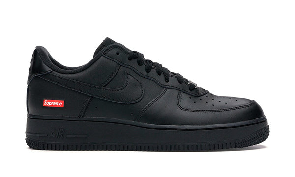 supreme air force 1 black on feet