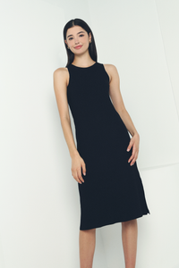 Gwendolyn Bare Minimal Midi Dress Black