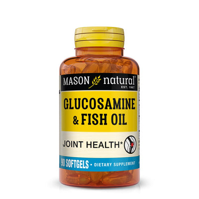Mason Vitamins Glucosamine and Fish Oil, Soothes Joint Discomfort, 90 Softgels