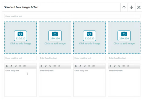 fields where you can upload hd images, an image header, and multiple images to drive sales from your amazon a+ content manager