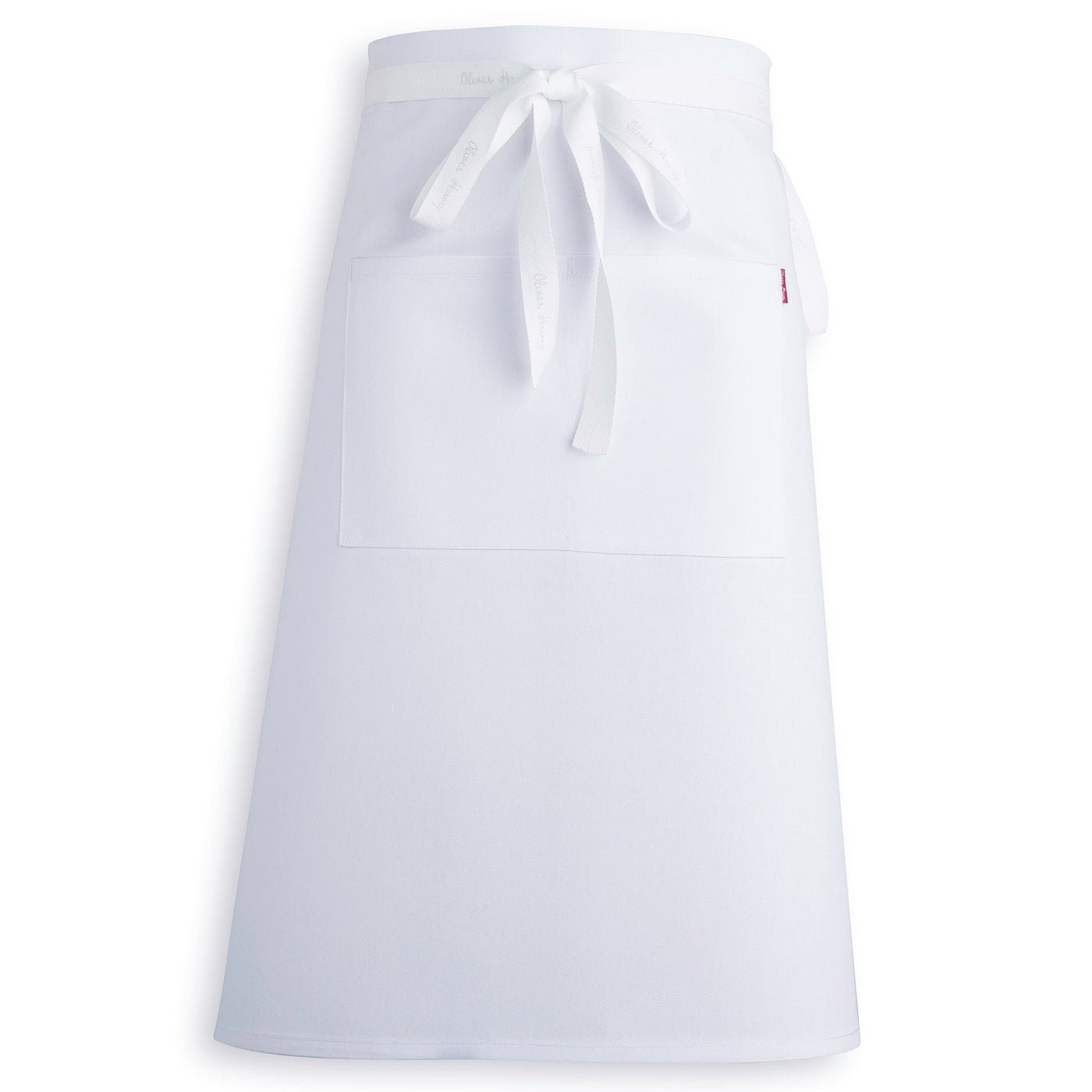 white waist apron