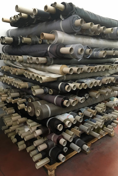 checkers of fabric rolls