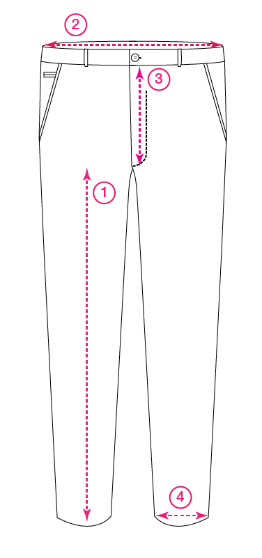 ash pants size chart