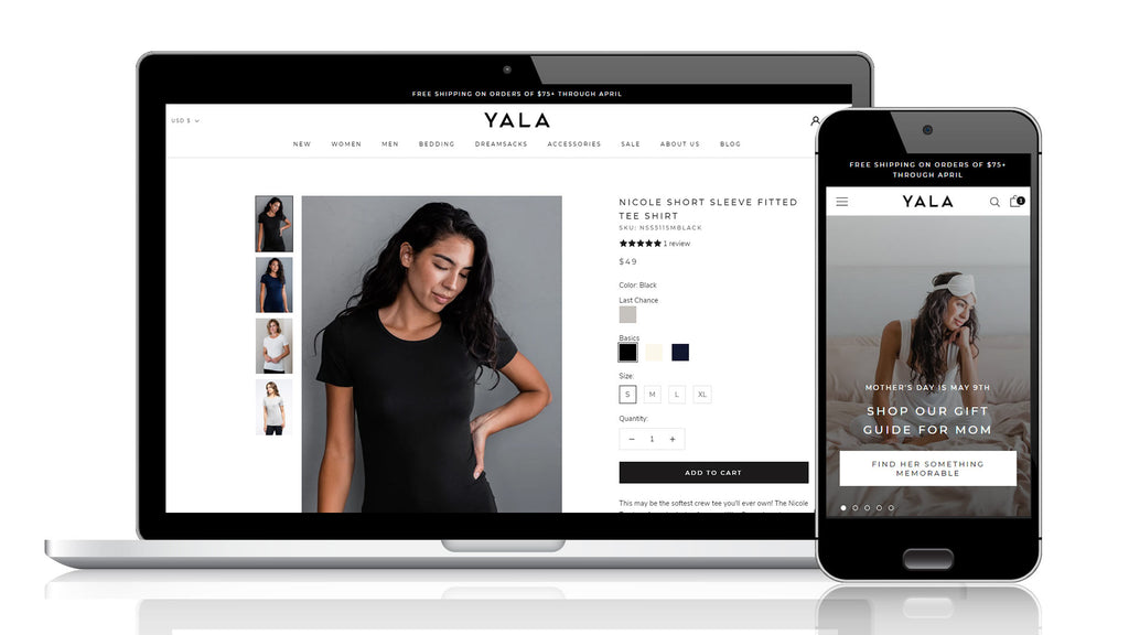 Yala Designs New Site Design