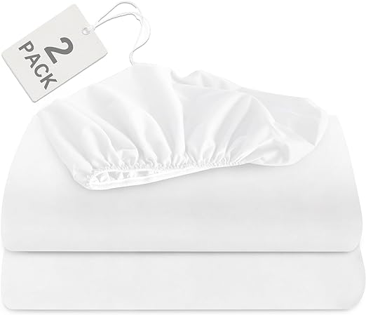 Twin Bedding Fitted Sheets Only with Deep Pocket up to 14, Microfiber