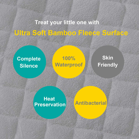 Biloban Crib Mattress Protector Waterproof (2 Pack), for 52 Ã— 28  Standard Crib, Ultra Soft Toddler Crib Mattress Pad