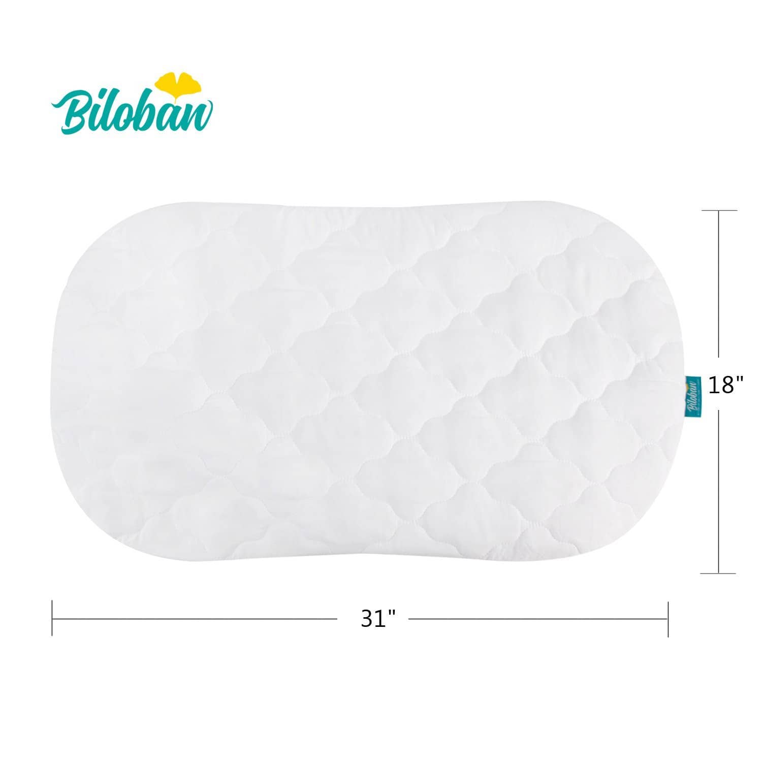 bassinet mattress pad oval