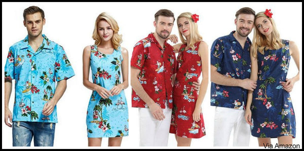 couples-matching-hawaiian-christmas-outfits