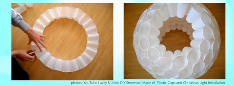 how to make a sole cup snowman youtube 