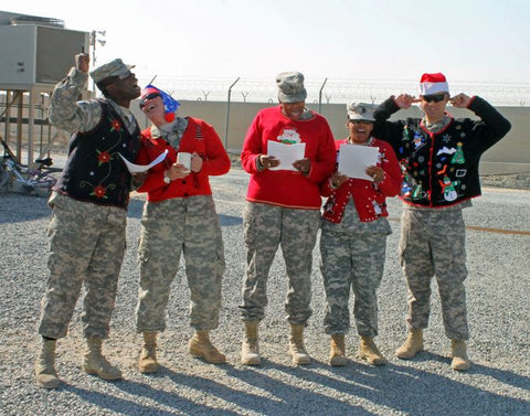 christmas sweater donation to military from myuglychristmassweater