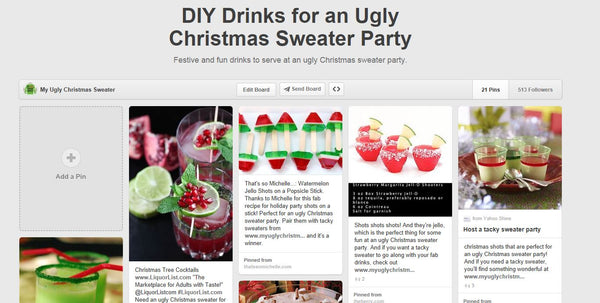 ugly christmas sweater party drinks ideas from www.myuglychristmassweater.com