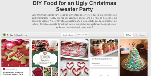 food for an ugly christmas sweater party. ideas from www.myuglychristmassweater.com