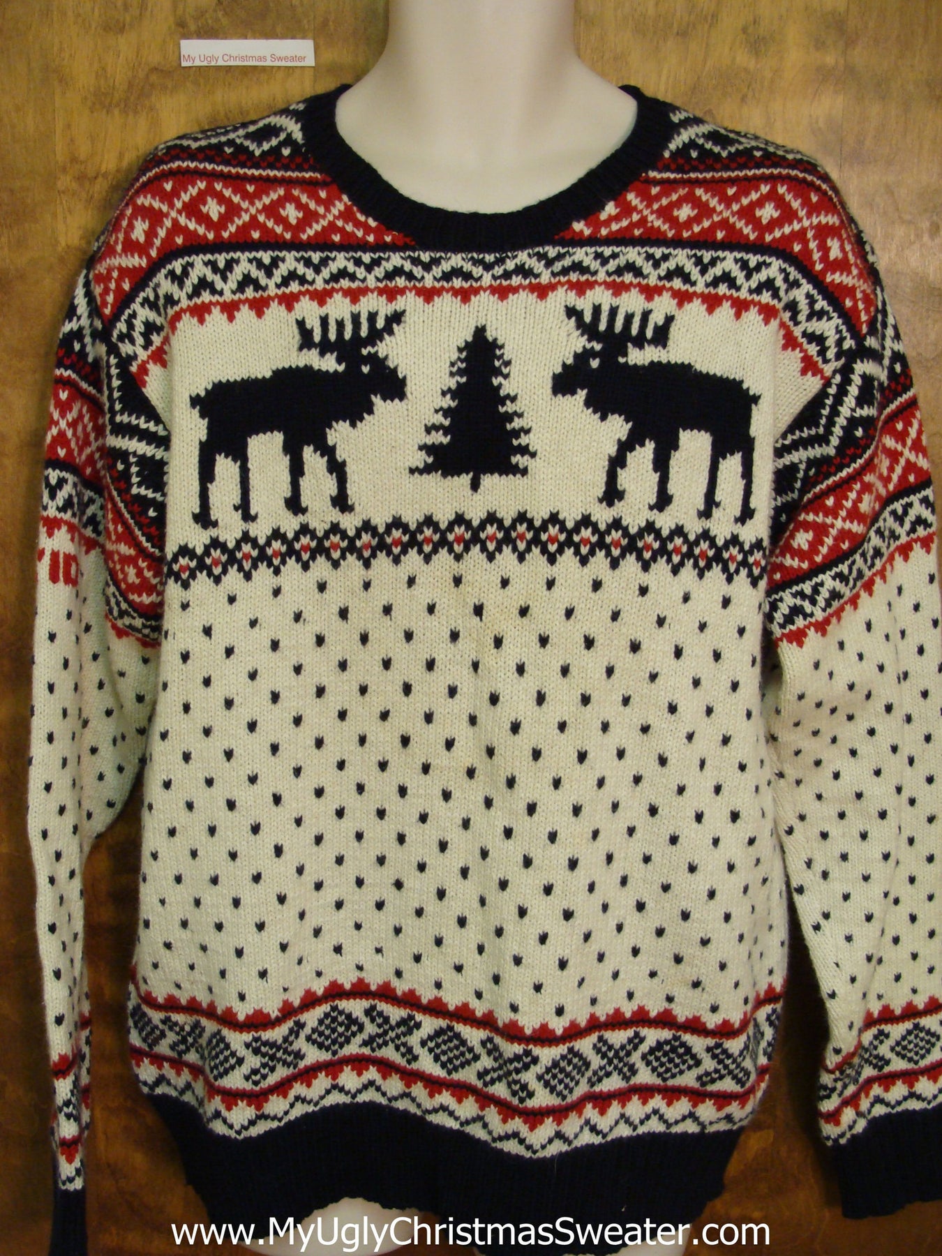 Mens 2010 Olympic Ralph Lauren Ugly Christmas Sweater with Reindeer ...