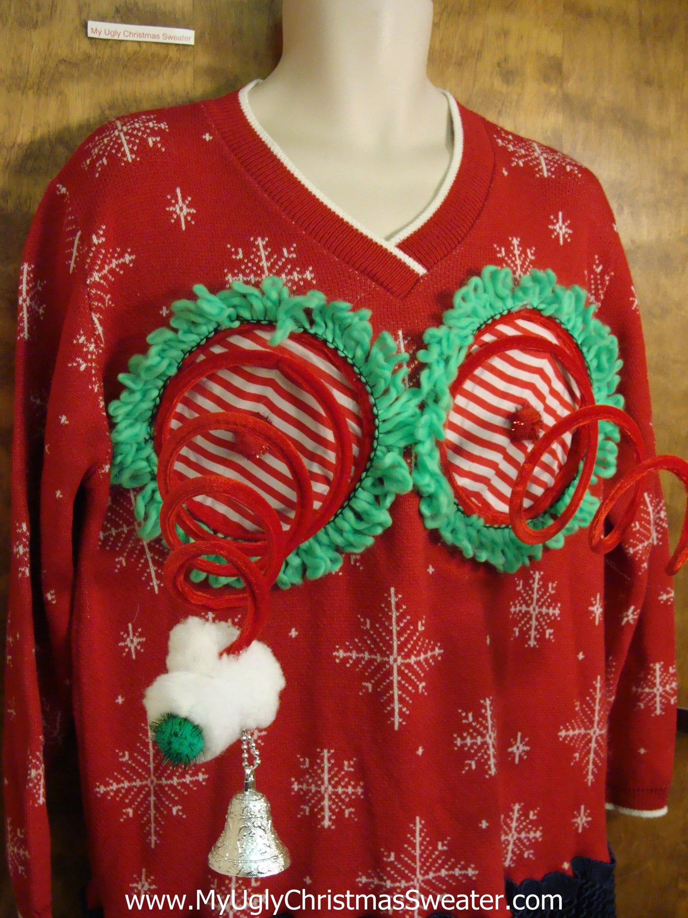 Funny 2sided Red Naughty Ugly Christmas Sweater My Ugly Christmas Sweater