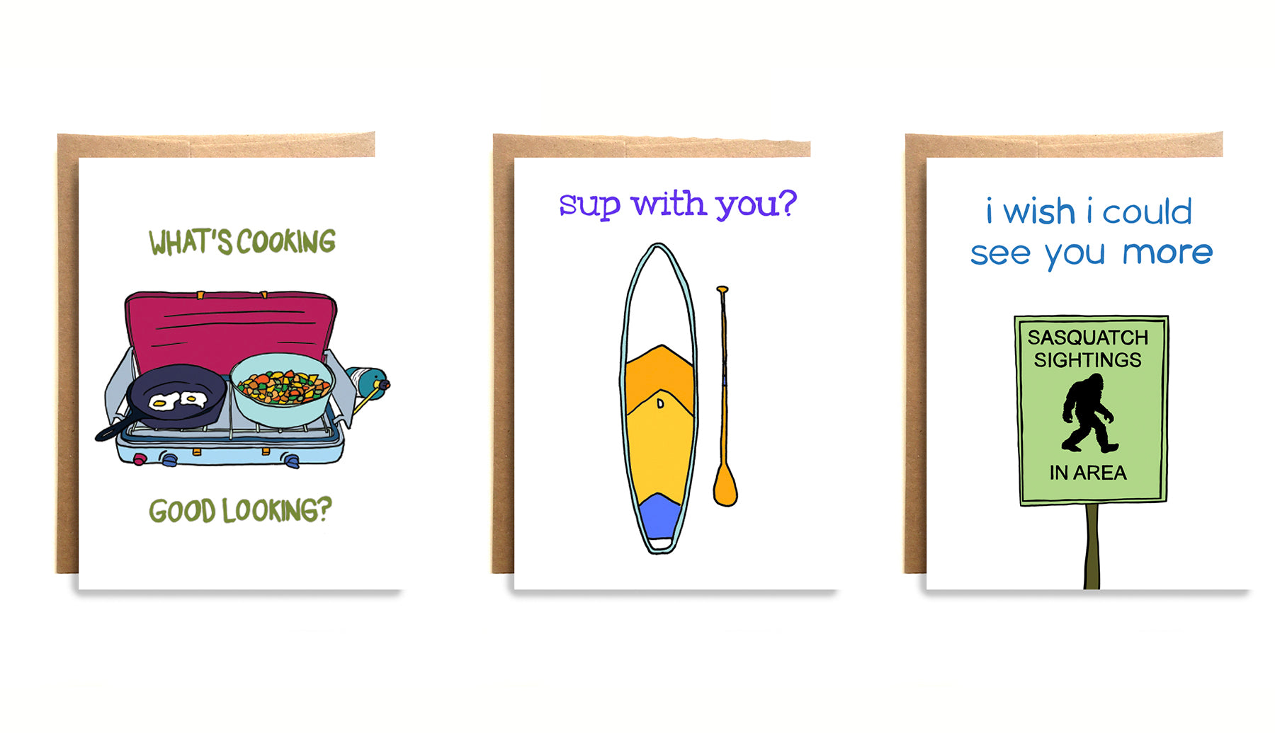 Funny greeting cards from Compass Paper Co
