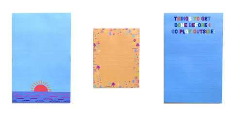 Colorful notepads from Compass Paper Co