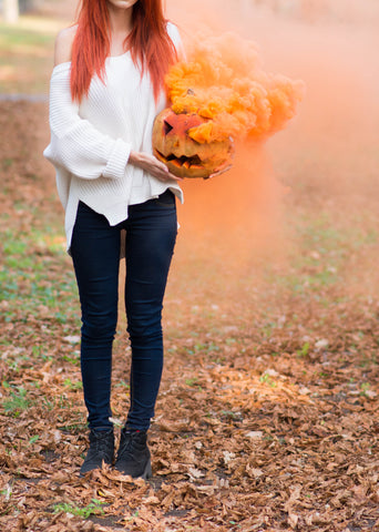 Halloween DIY Smoking Pumpkin 