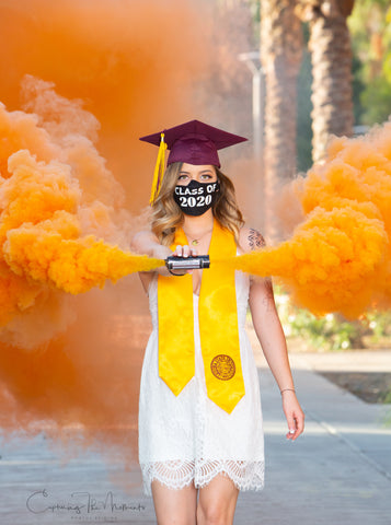 Smoke Bomb Graduation Photos 