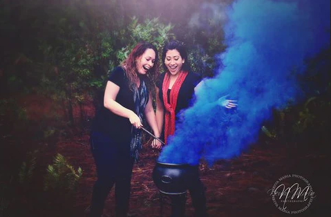 halloween gender reveal ideas pumpkin smoke bomb