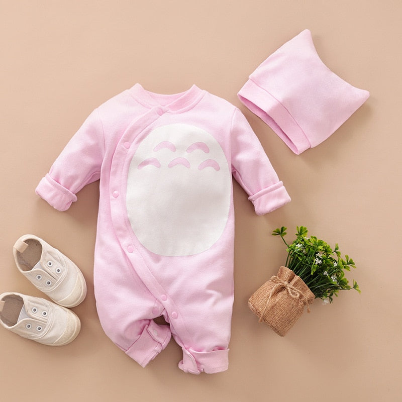 Newborn Little Baby Girls Boy Clothes Cute Animal Totoro Costume Bebes New Born Rompers Twin Infant 