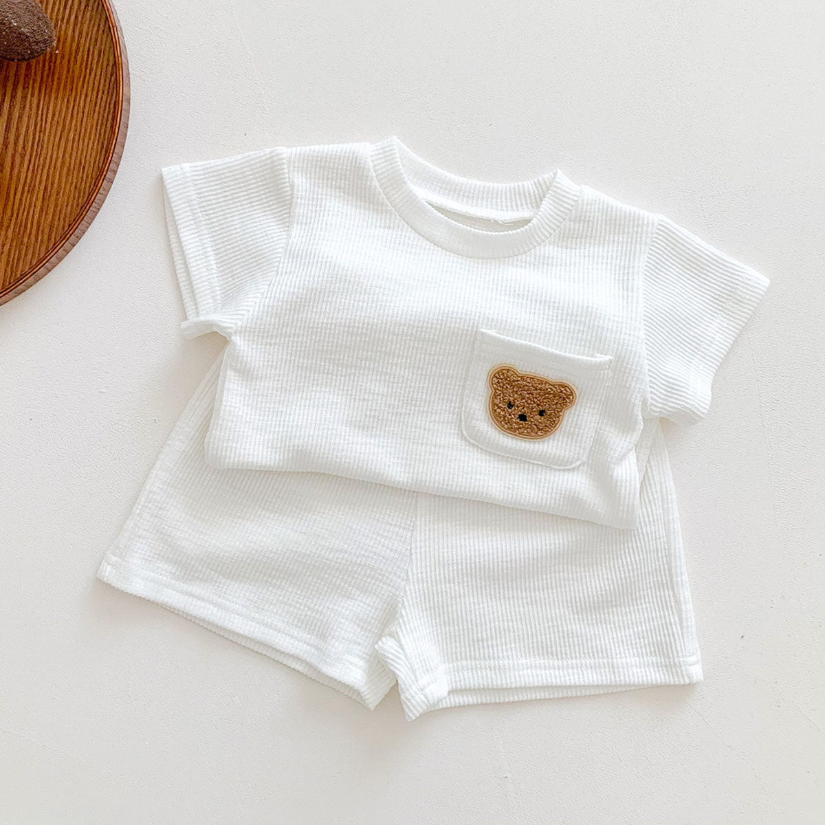 2023 Summer Baby Clothing Sets For Girl Cute Bear Short Sleeve Shorts 2Pcs Suit  Newborn Infant Boys