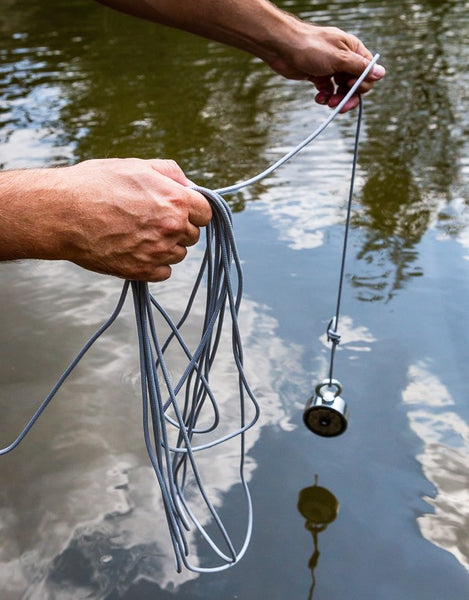 Kit de pêche magnétique avec corde 20m (66ft), gants Threadlocker
