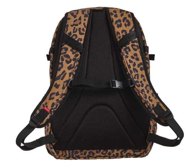 supreme leopard backpack