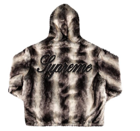 Supreme Faux Fur Reversible Hooded Jacket 'Black'