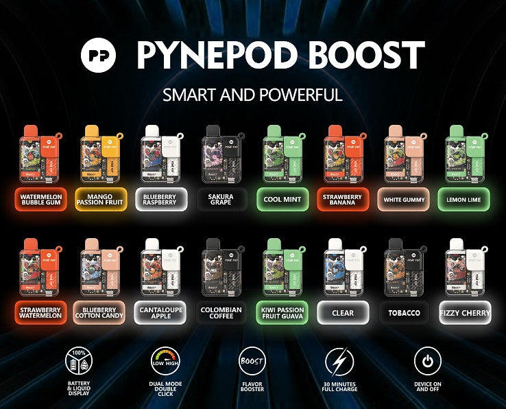 Pynepod Boost Flavors