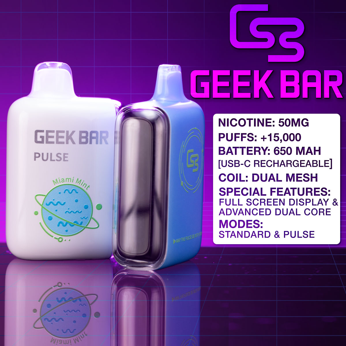 Geek Bar Pulse Specs