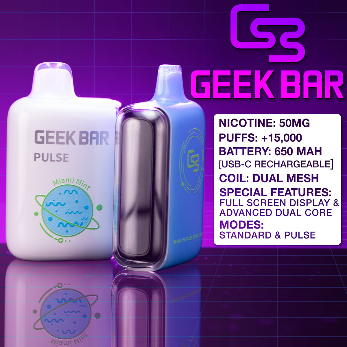 Geek bar Pulse Specs