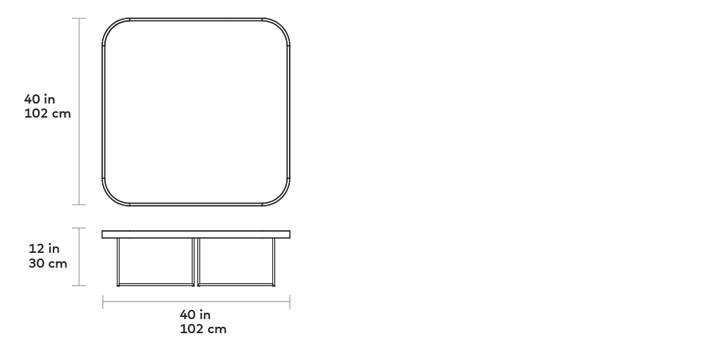 Porter Square Coffee Table Dimensions