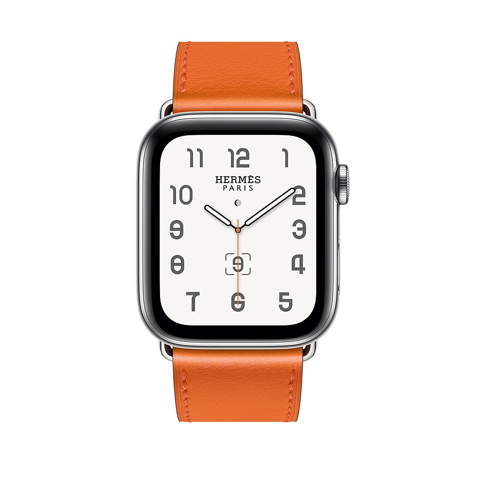 Apple Watch Hermes 40mm Swift Leather Double Tour - Etain/Beton