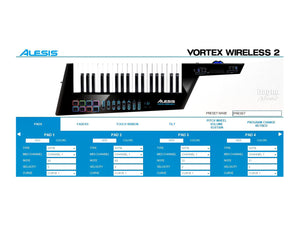Vortex Wireless 2 Wireless Usb Midi Keytar Controller Red Color Dagnamusic