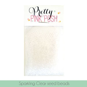 Sparkling Clear Seed Beads