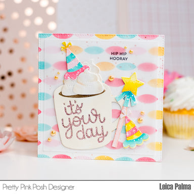 PRETTY PINK POSH: Birthday Cakes  Layered Stencil 4PK – Doodlebugs