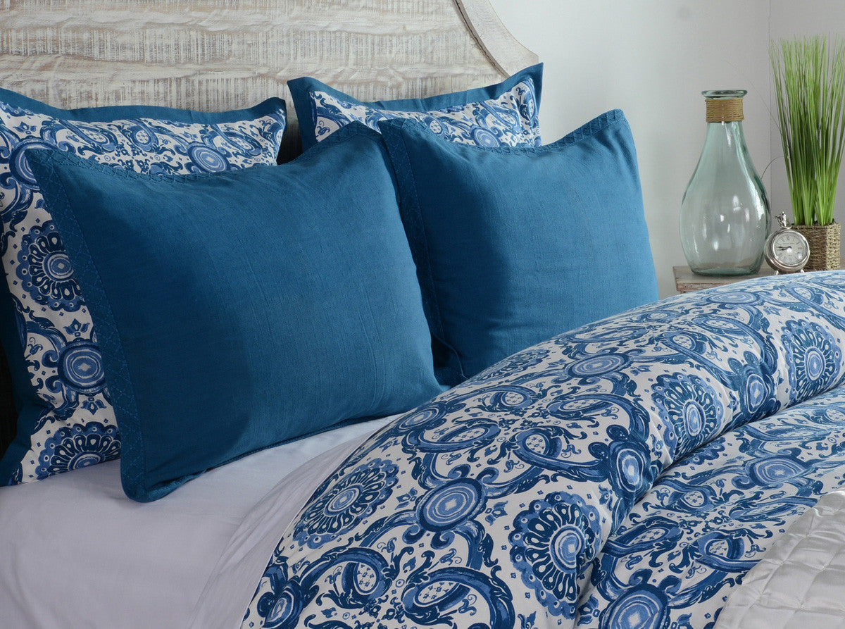 Resort Collection Marine Blue 3 Piece Twin Duvet Cover Set 2 In Stock Verandacollection