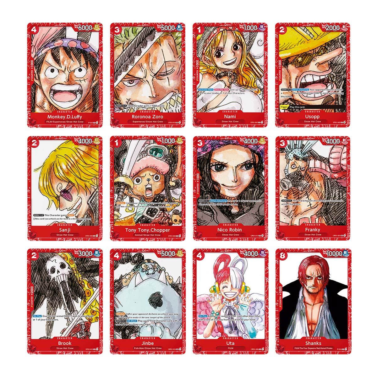 One Piece - Pack Collection 4 Peluche One Piece - 28cm - Qualité