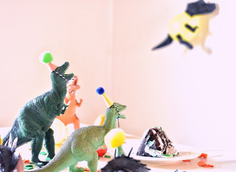 anniversaire sur le thème des dinosaures