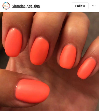 light coral gel nail polish