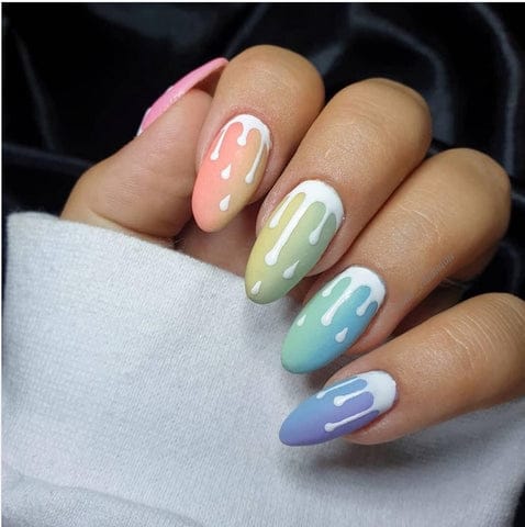 Pastel Neon Nails!