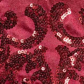 Carter lace-up sequinned A-line evening dress Red Navy