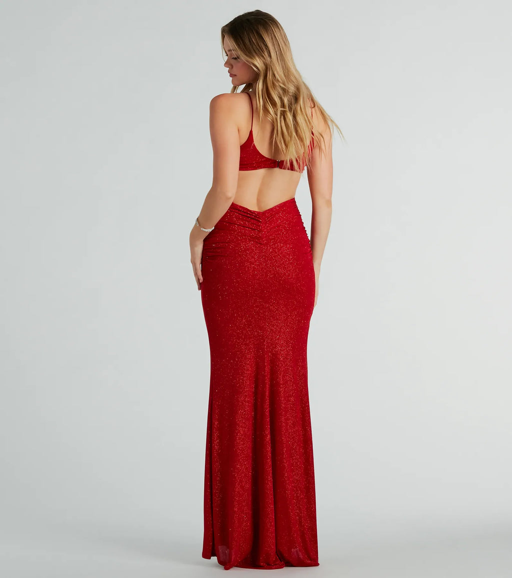 Britnee Backless Sequin Formal Maxi Dress Periwinkle Red Black Black-2