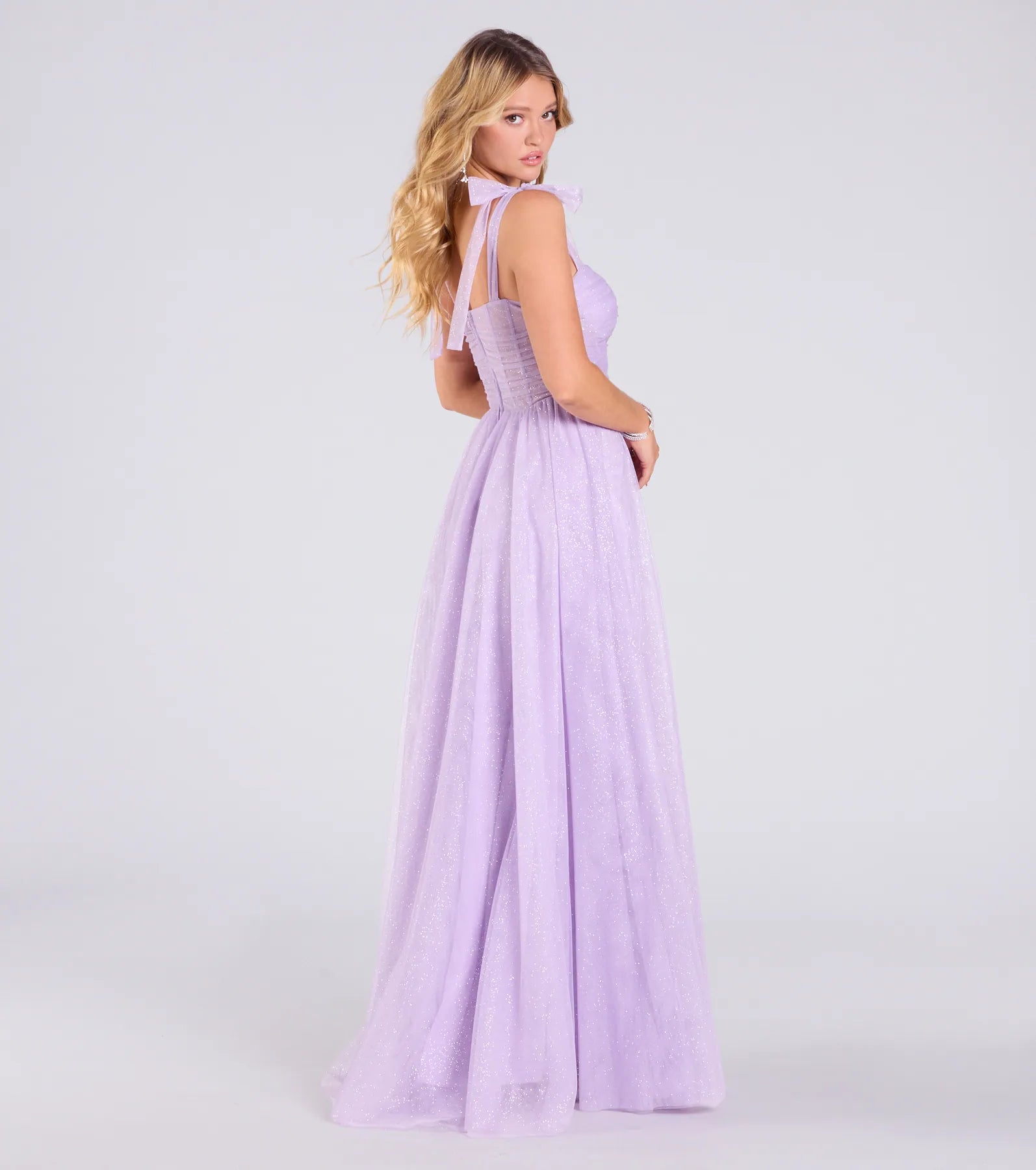 Ellery Glitter Tulle A-Line Formal Dress