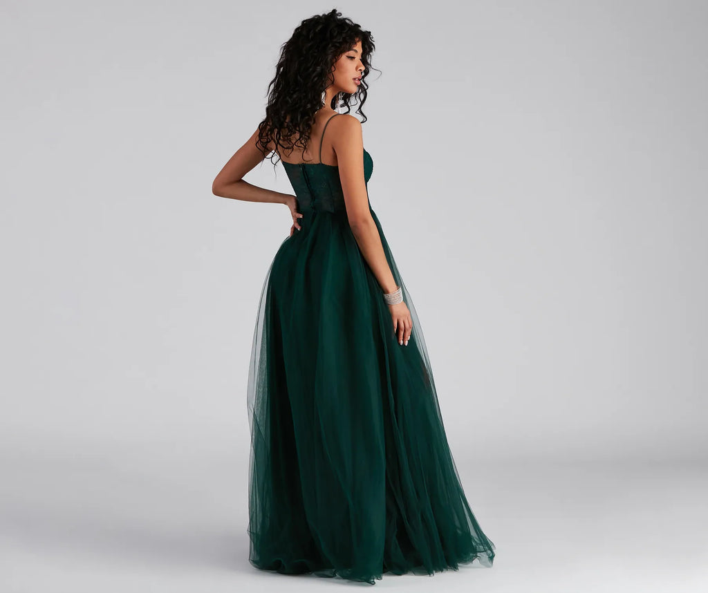 Hailey Lace Formal Strapless Dress Hunter Navy Black Light Blue